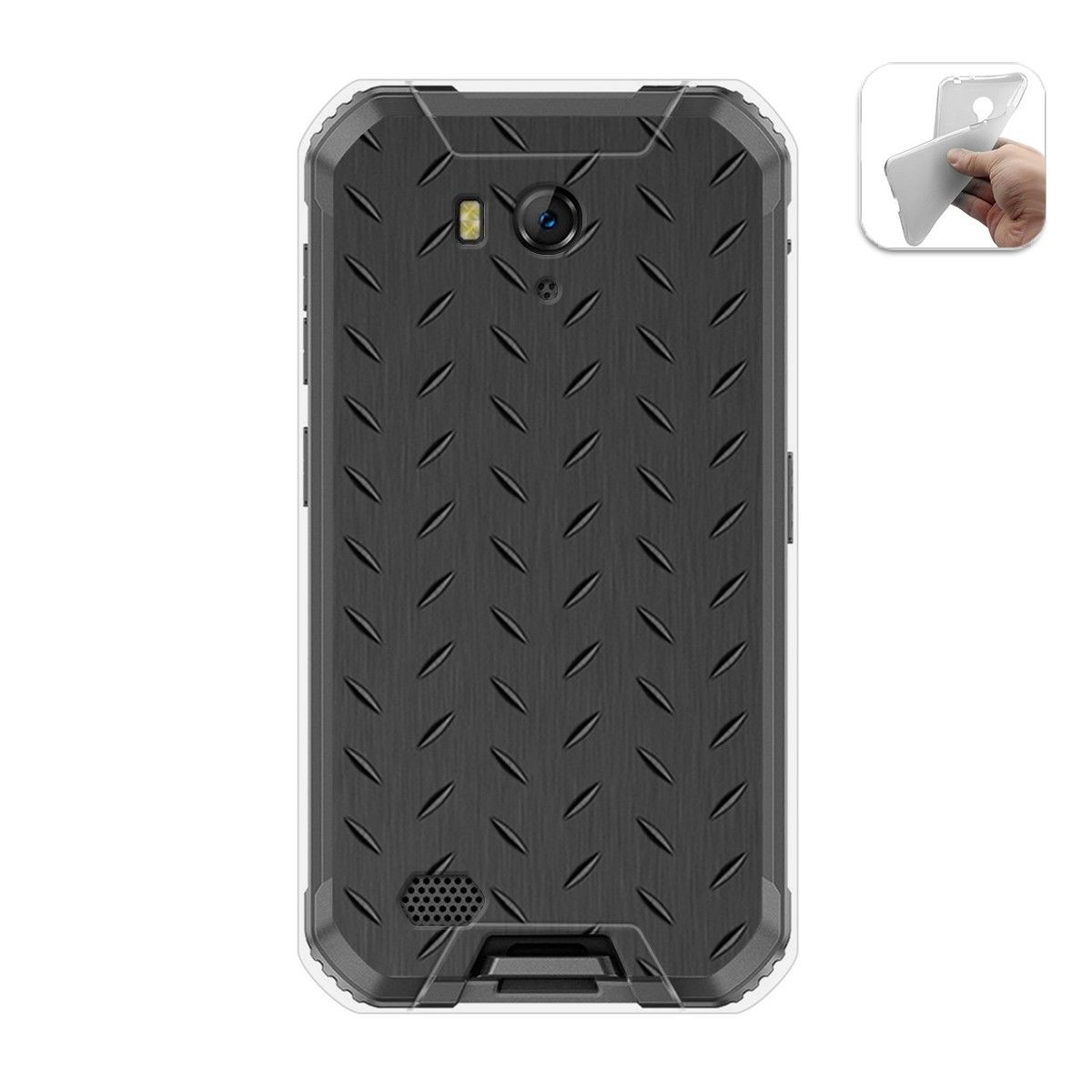 Funda Gel Tpu para Ulefone Armor X6 diseño Metal Dibujos