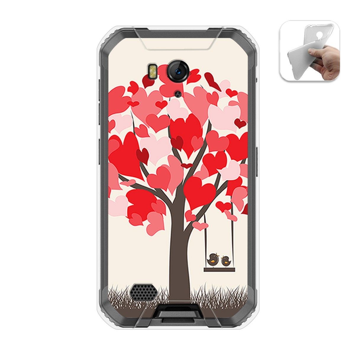 Funda Gel Tpu para Ulefone Armor X6 diseño Pajaritos Dibujos