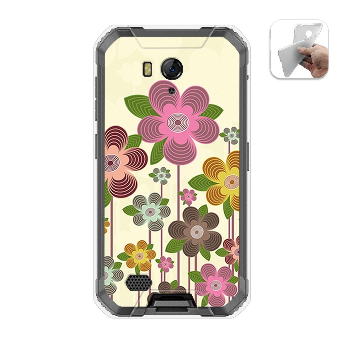 Funda Gel Tpu para Ulefone Armor X6 diseño Primavera En Flor Dibujos