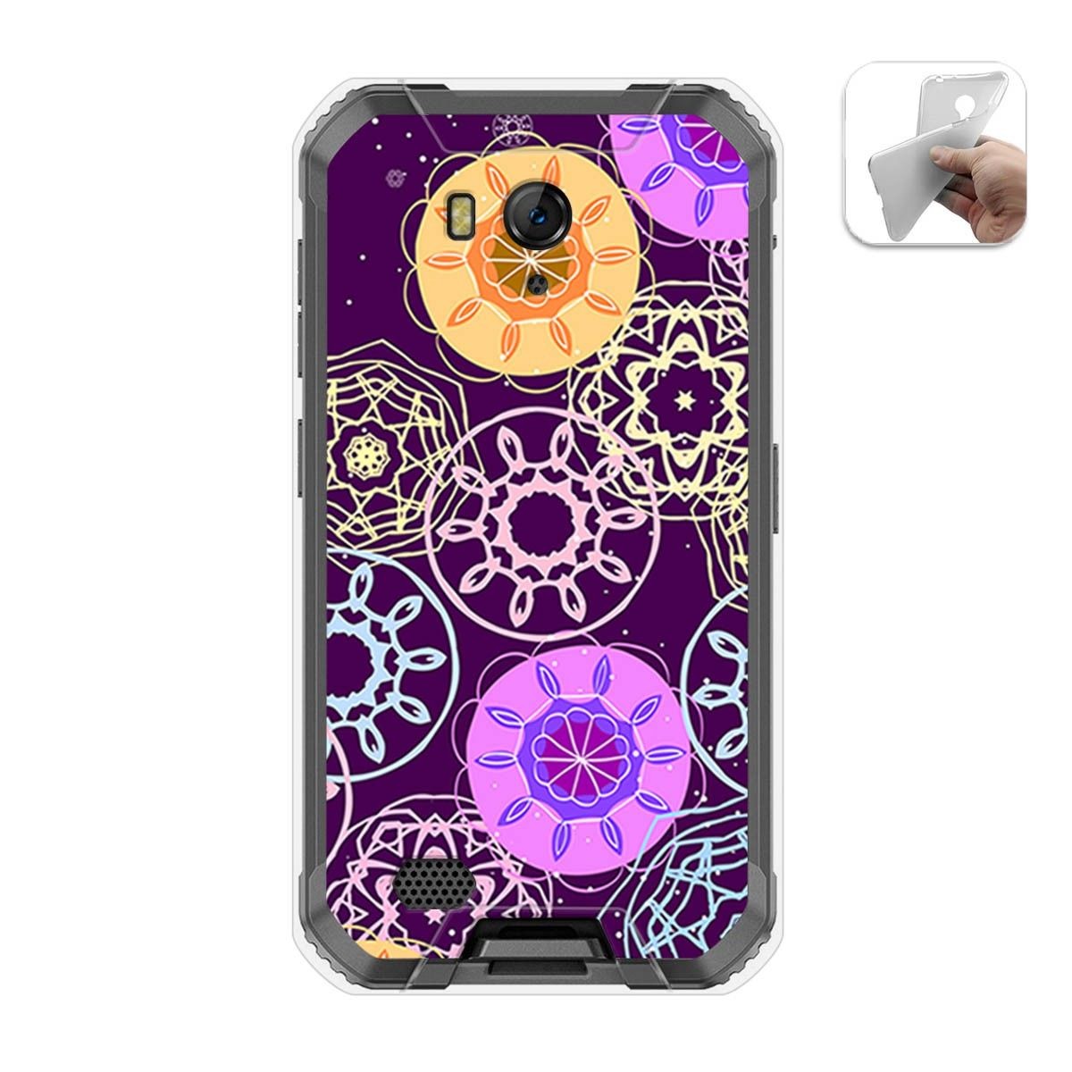 Funda Gel Tpu para Ulefone Armor X6 diseño Radial Dibujos