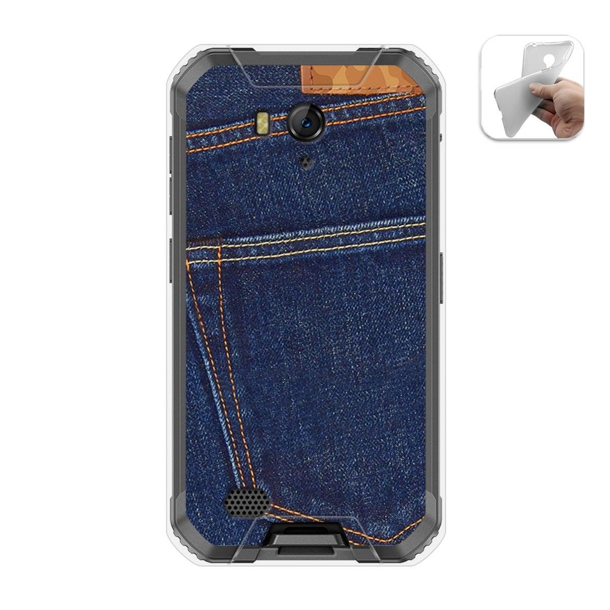 Funda Gel Tpu para Ulefone Armor X6 diseño Vaquero Dibujos