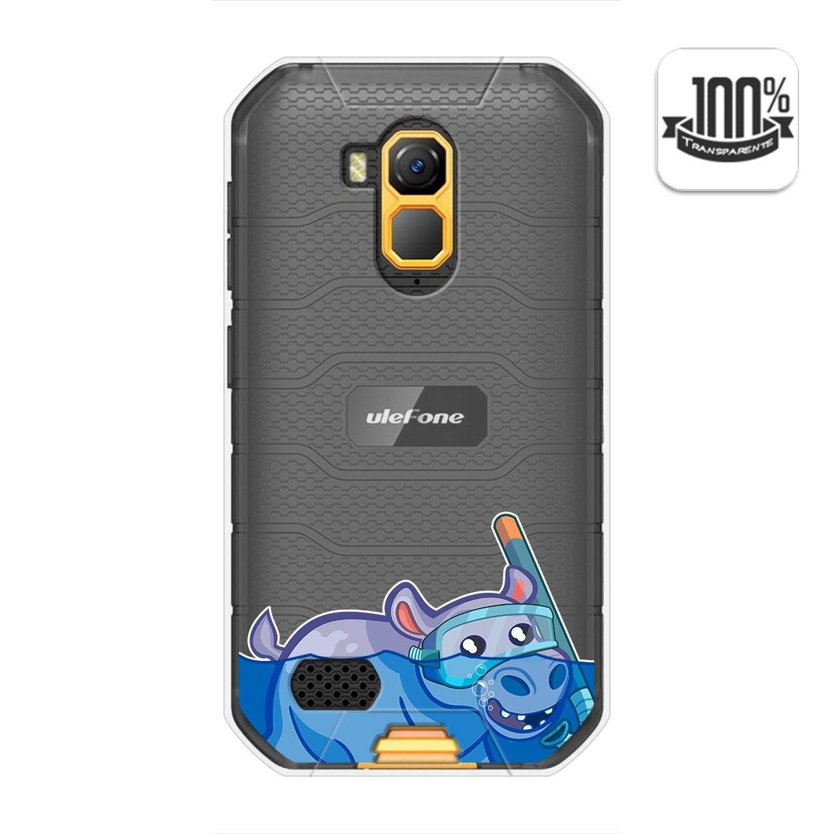 Funda Gel Transparente para Ulefone Armor X7 / X7 Pro diseño Hipo Dibujos