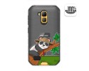 Funda Gel Transparente para Ulefone Armor X7 / X7 Pro diseño Panda Dibujos