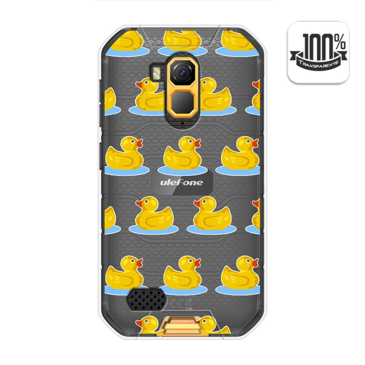 Funda Gel Transparente para Ulefone Armor X7 / X7 Pro diseño Pato Dibujos