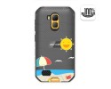 Funda Gel Transparente para Ulefone Armor X7 / X7 Pro diseño Playa Dibujos