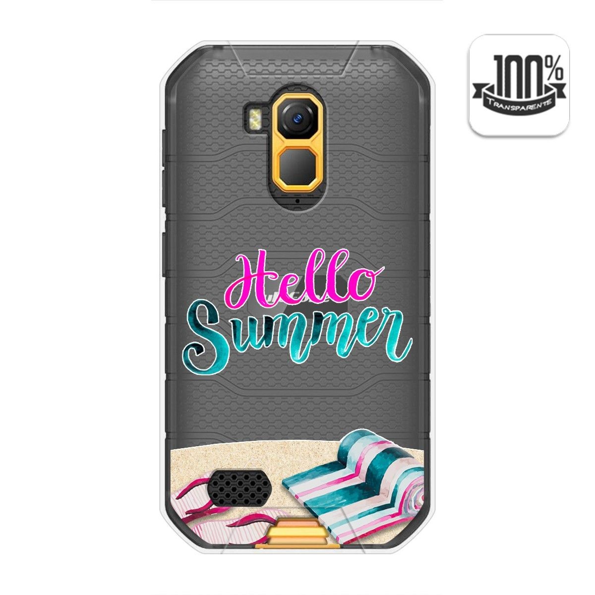 Funda Gel Transparente para Ulefone Armor X7 / X7 Pro diseño Summer Dibujos