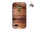 Funda Gel Tpu para Ulefone Armor X7 / X7 Pro diseño Madera 02 Dibujos