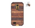 Funda Gel Tpu para Ulefone Armor X7 / X7 Pro diseño Madera 03 Dibujos