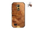 Funda Gel Tpu para Ulefone Armor X7 / X7 Pro diseño Madera 04 Dibujos