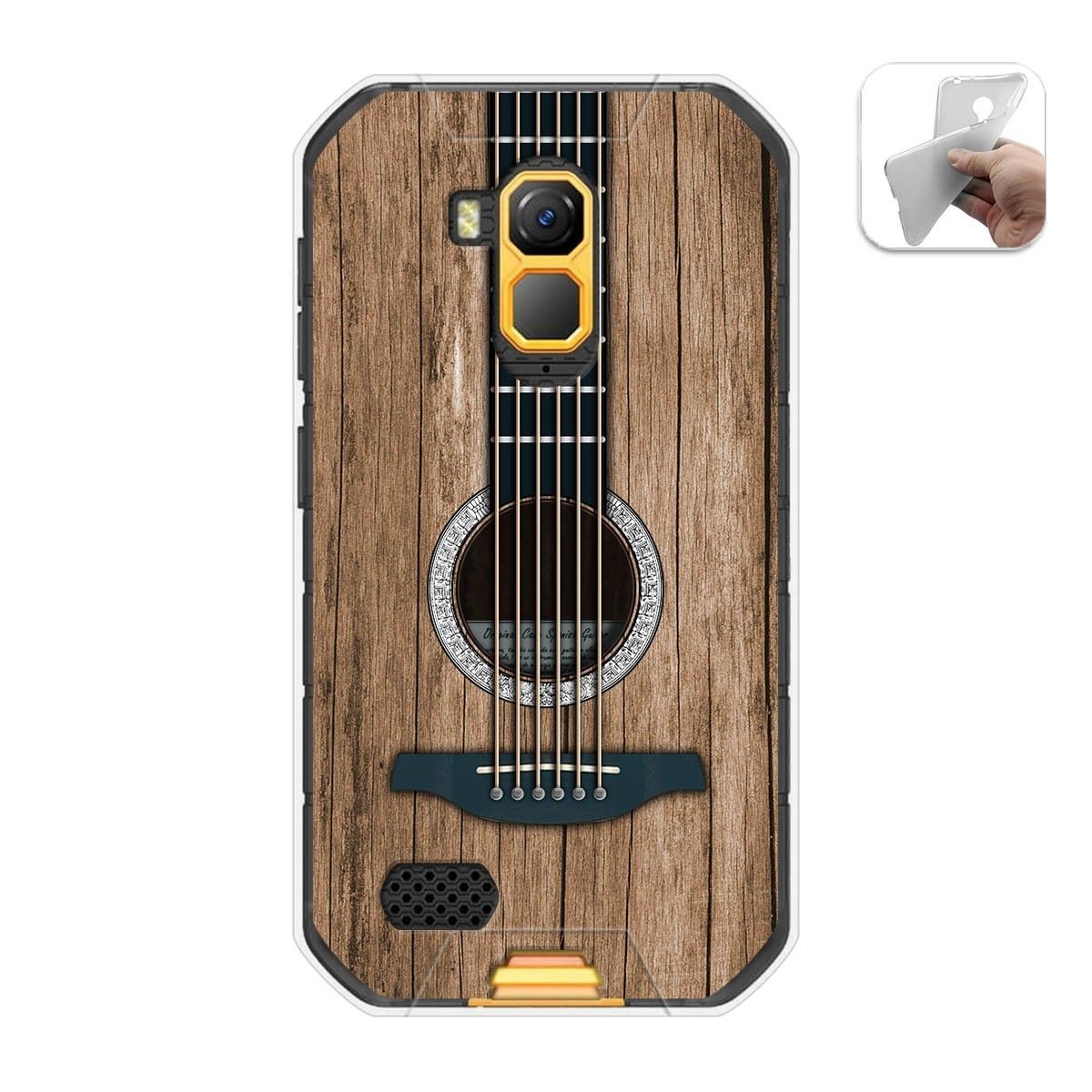 Funda Gel Tpu para Ulefone Armor X7 / X7 Pro diseño Madera 11 Dibujos