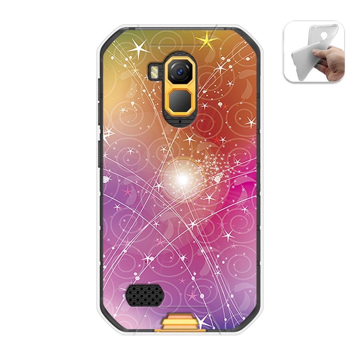 Funda Gel Tpu para Ulefone Armor X7 / X7 Pro diseño Abstracto Dibujos