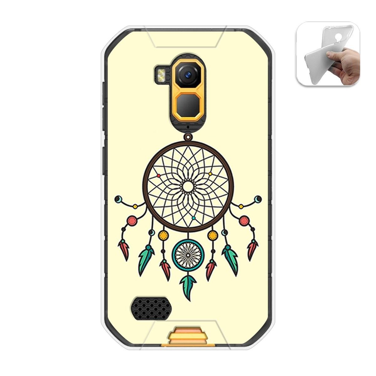 Funda Gel Tpu para Ulefone Armor X7 / X7 Pro diseño Atrapasueños Dibujos