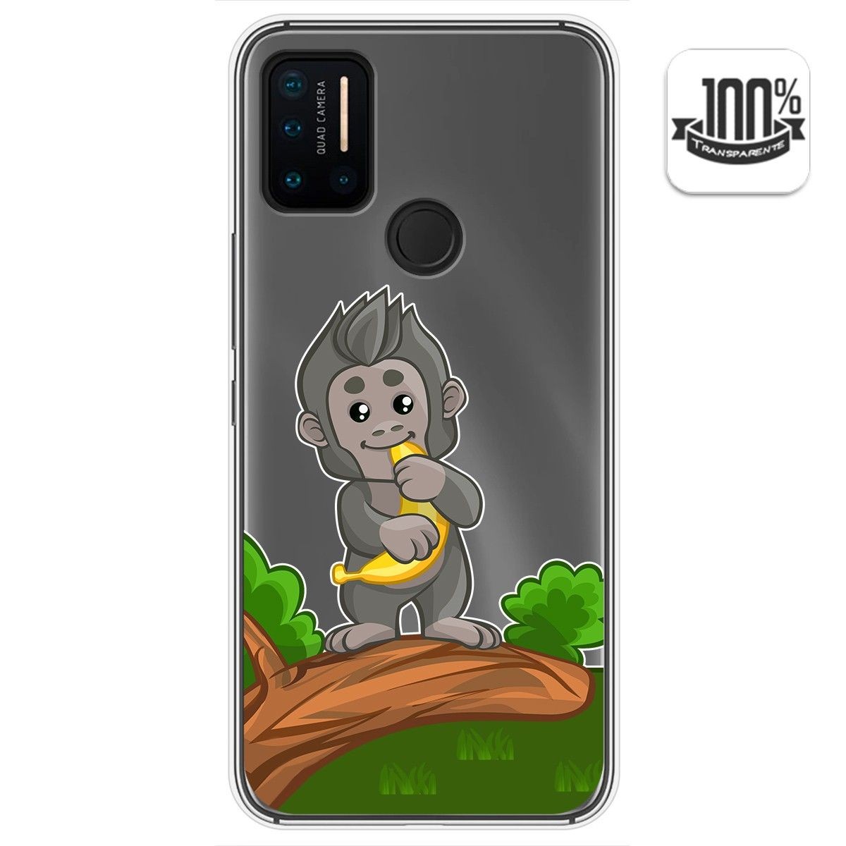 Funda Gel Transparente para Umidigi A7 Pro diseño Mono Dibujos