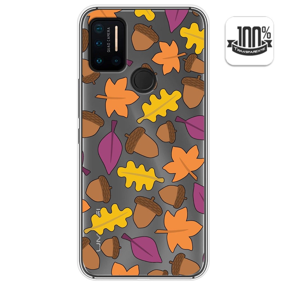 Funda Gel Transparente para Umidigi A7 Pro diseño Otoño Dibujos