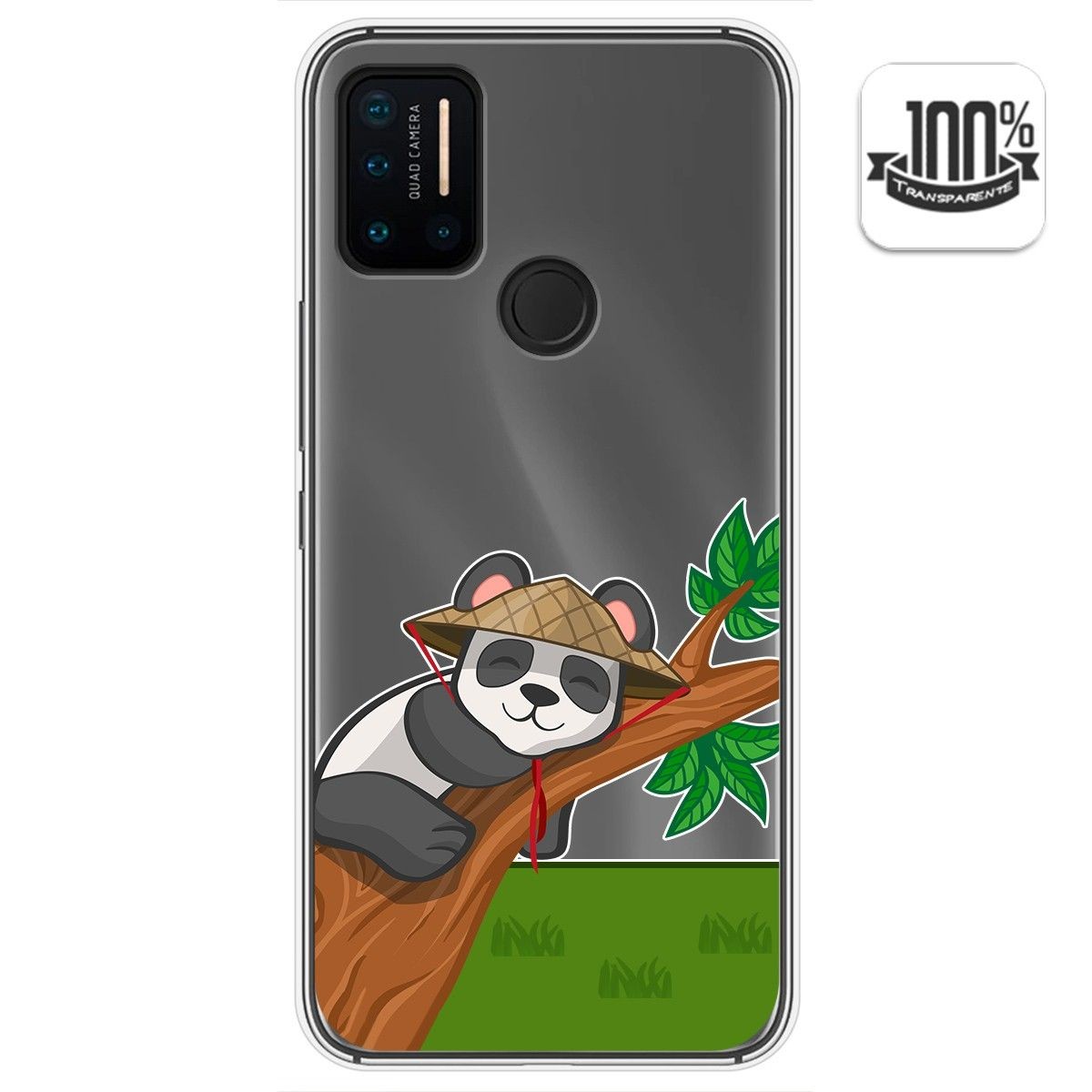 Funda Gel Transparente para Umidigi A7 Pro diseño Panda Dibujos