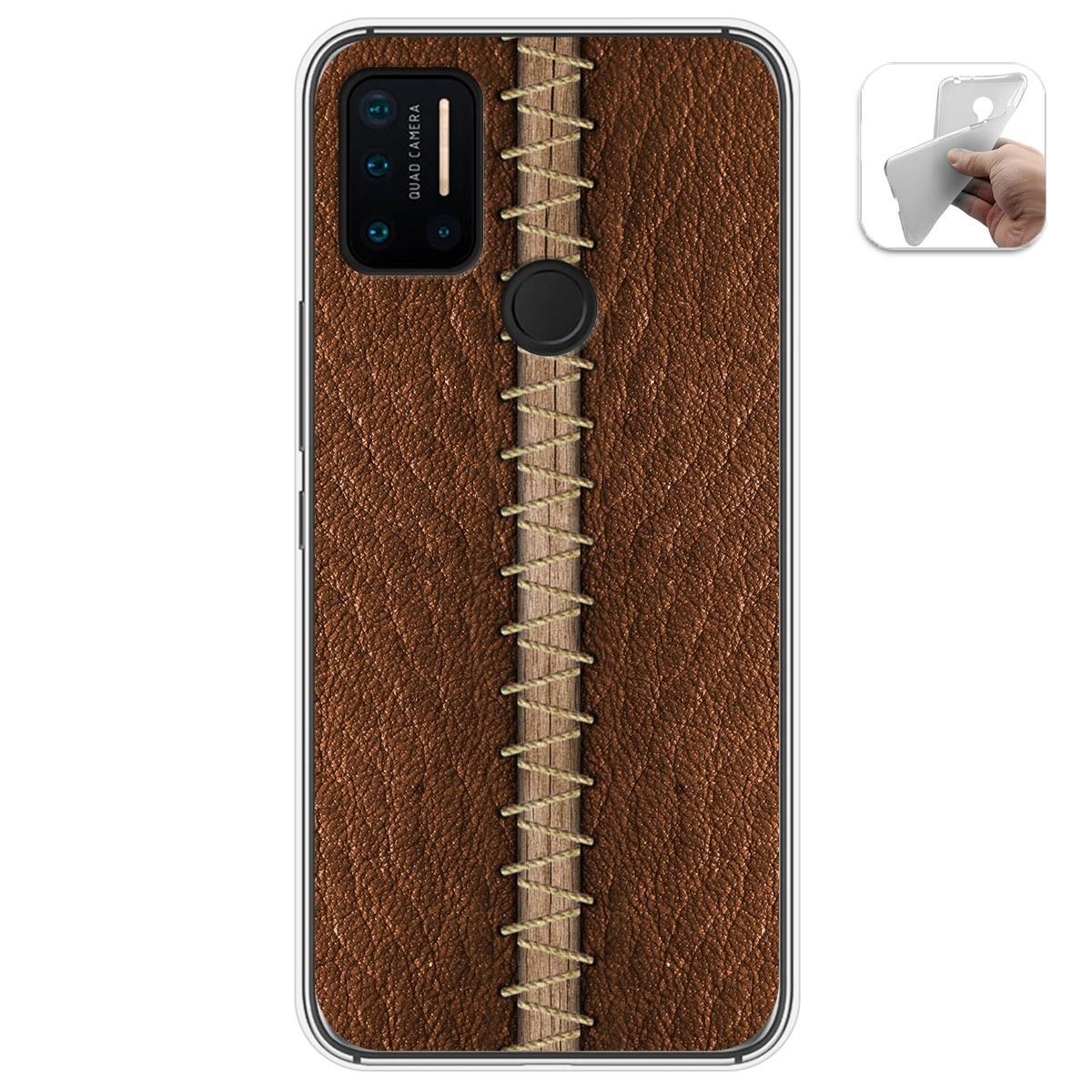 Funda Gel Tpu para Umidigi A7 Pro diseño Cuero 01 Dibujos