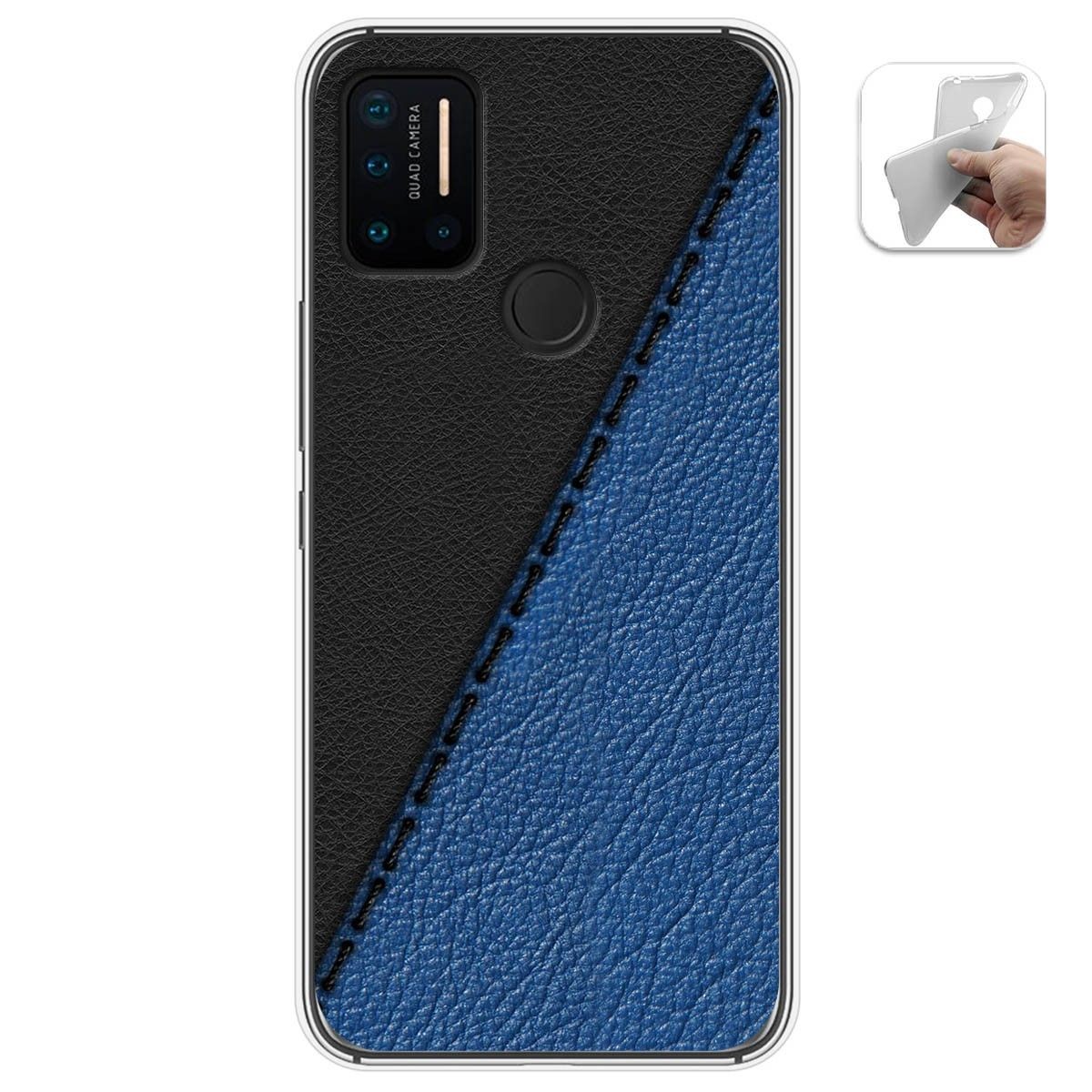 Funda Gel Tpu para Umidigi A7 Pro diseño Cuero 02 Dibujos