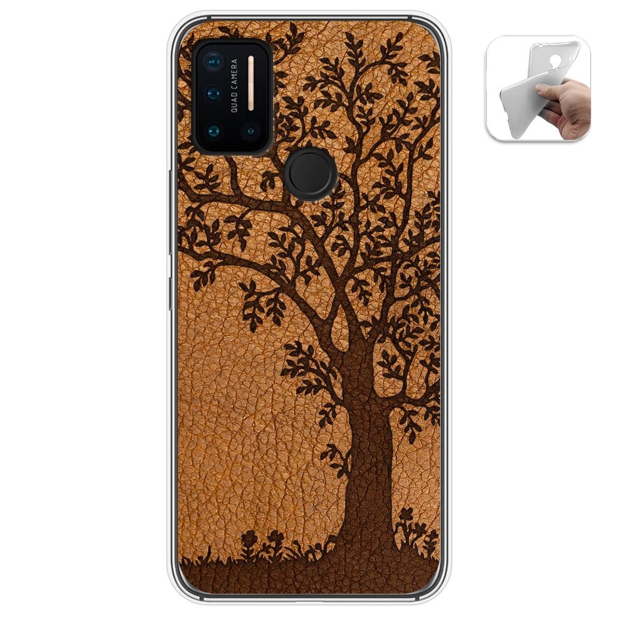 Funda Gel Tpu para Umidigi A7 Pro diseño Cuero 03 Dibujos