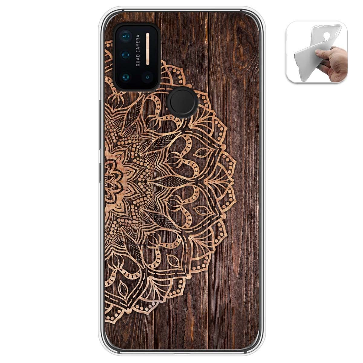 Funda Gel Tpu para Umidigi A7 Pro diseño Madera 06 Dibujos