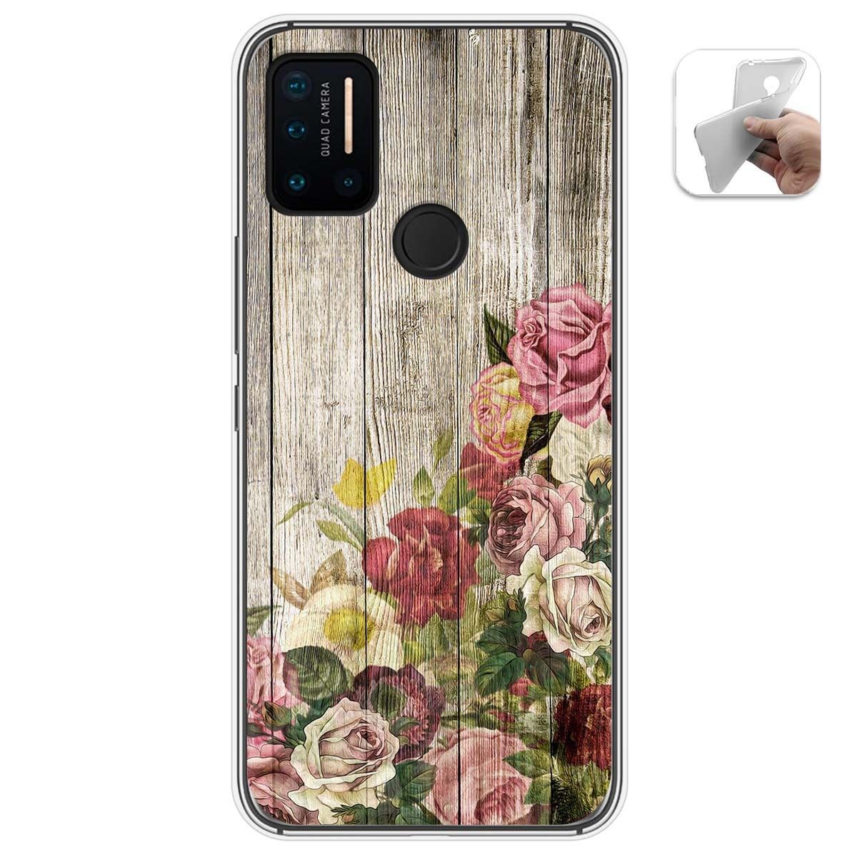 Funda Gel Tpu para Umidigi A7 Pro diseño Madera 08 Dibujos