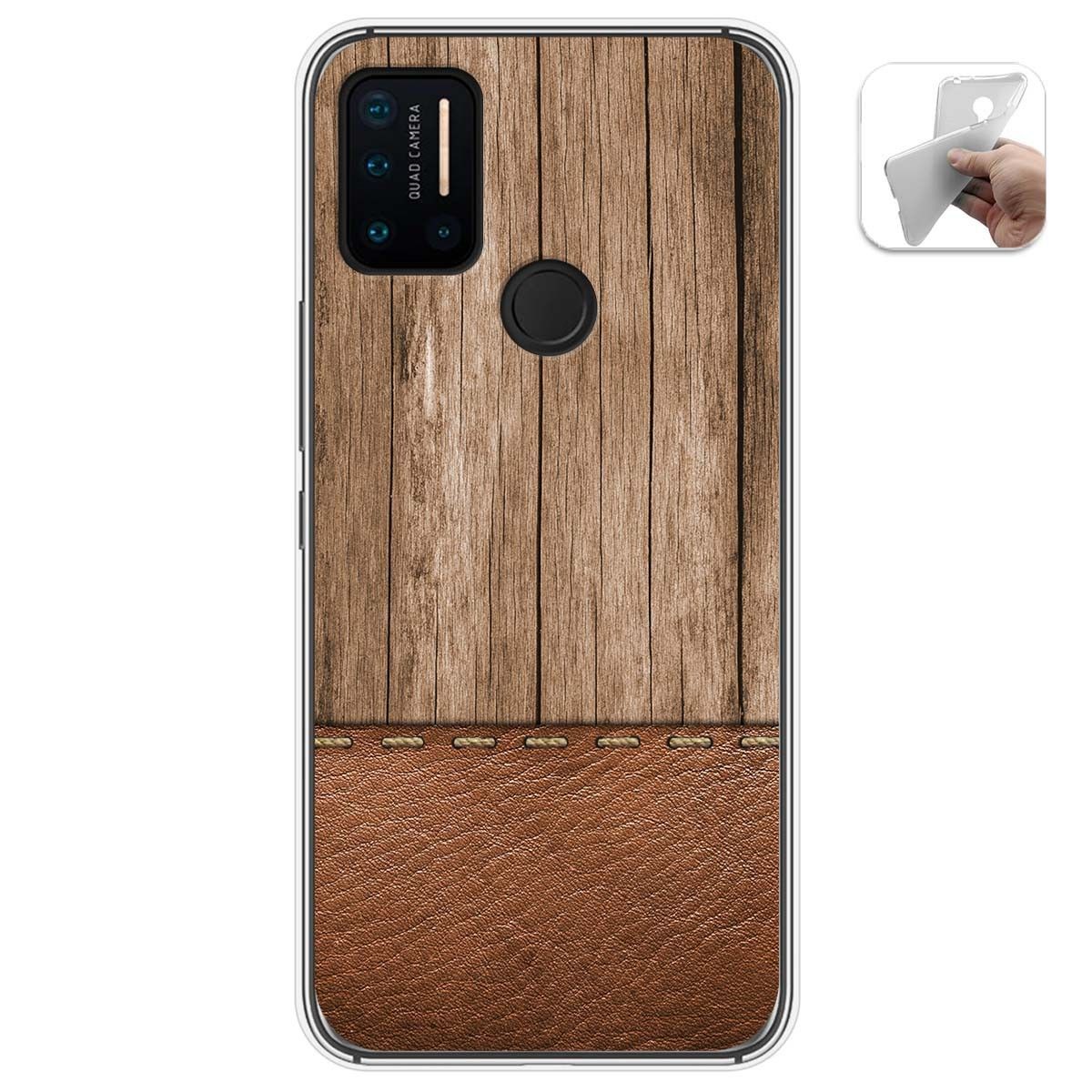 Funda Gel Tpu para Umidigi A7 Pro diseño Madera 09 Dibujos
