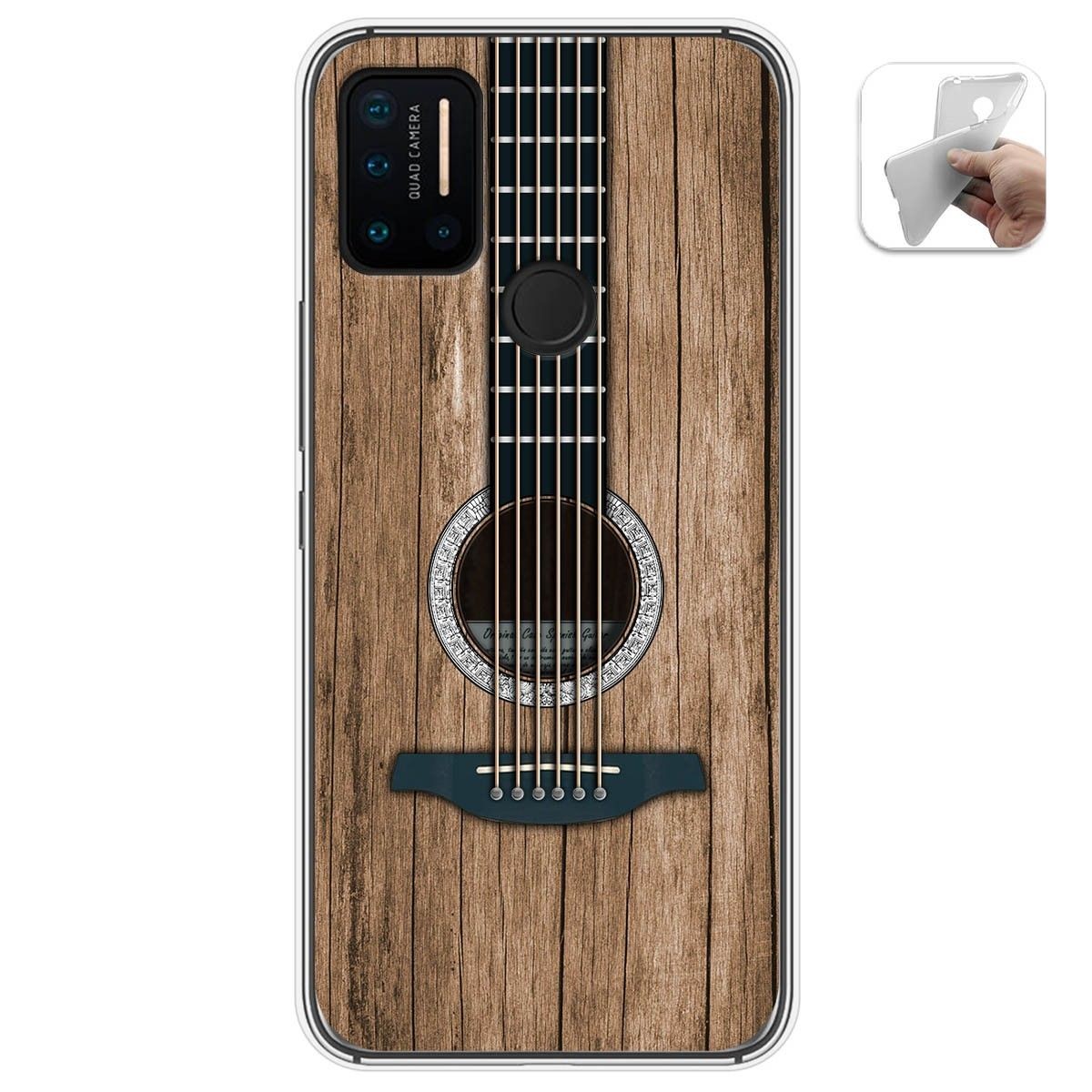 Funda Gel Tpu para Umidigi A7 Pro diseño Madera 11 Dibujos