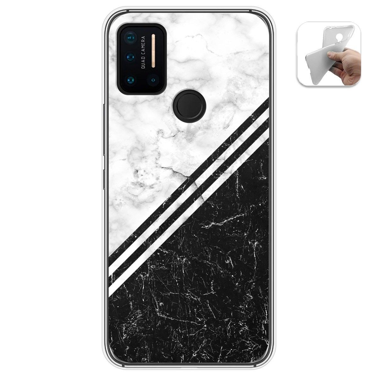 Funda Gel Tpu para Umidigi A7 Pro diseño Mármol 01 Dibujos