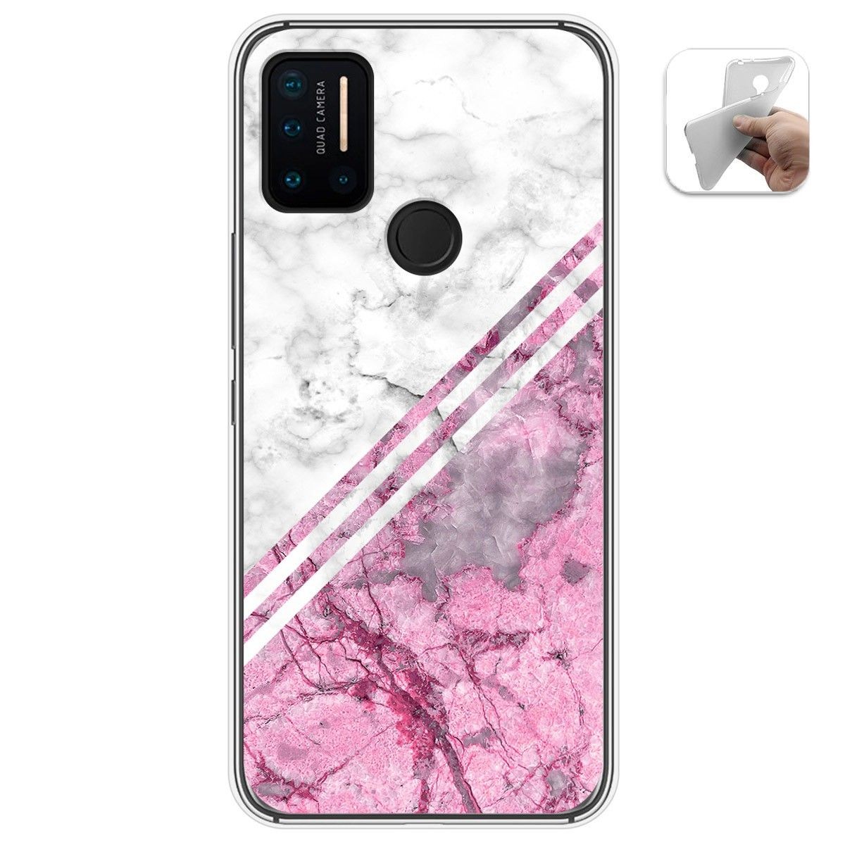 Funda Gel Tpu para Umidigi A7 Pro diseño Mármol 03 Dibujos