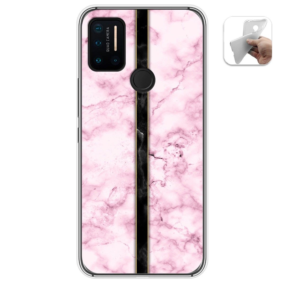 Funda Gel Tpu para Umidigi A7 Pro diseño Mármol 04 Dibujos