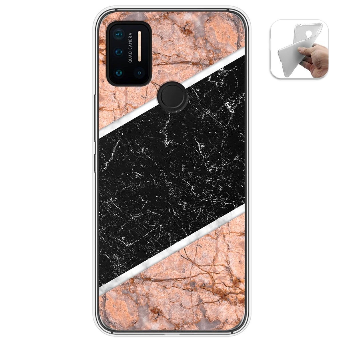 Funda Gel Tpu para Umidigi A7 Pro diseño Mármol 07 Dibujos