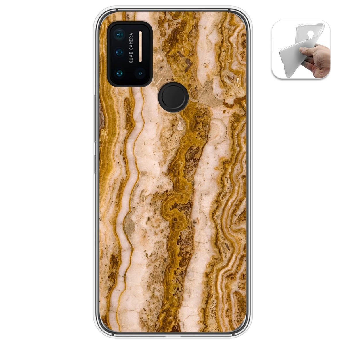 Funda Gel Tpu para Umidigi A7 Pro diseño Mármol 10 Dibujos