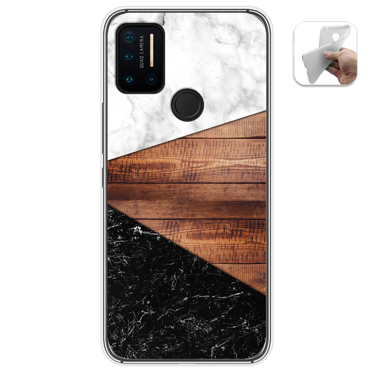 Funda Gel Tpu para Umidigi A7 Pro diseño Mármol 11 Dibujos
