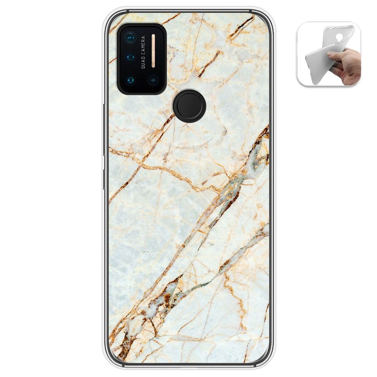 Funda Gel Tpu para Umidigi A7 Pro diseño Mármol 13 Dibujos