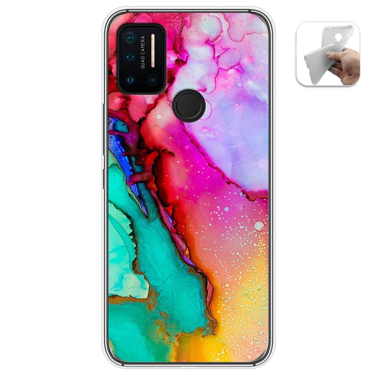 Funda Gel Tpu para Umidigi A7 Pro diseño Mármol 15 Dibujos