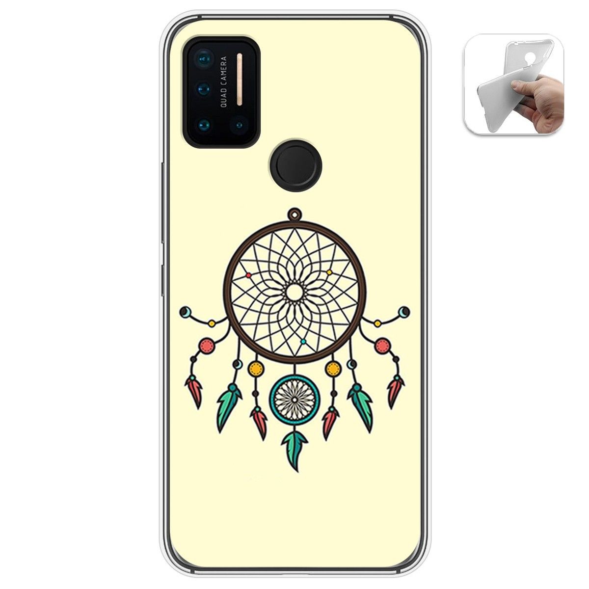 Funda Gel Tpu para Umidigi A7 Pro diseño Atrapasueños Dibujos