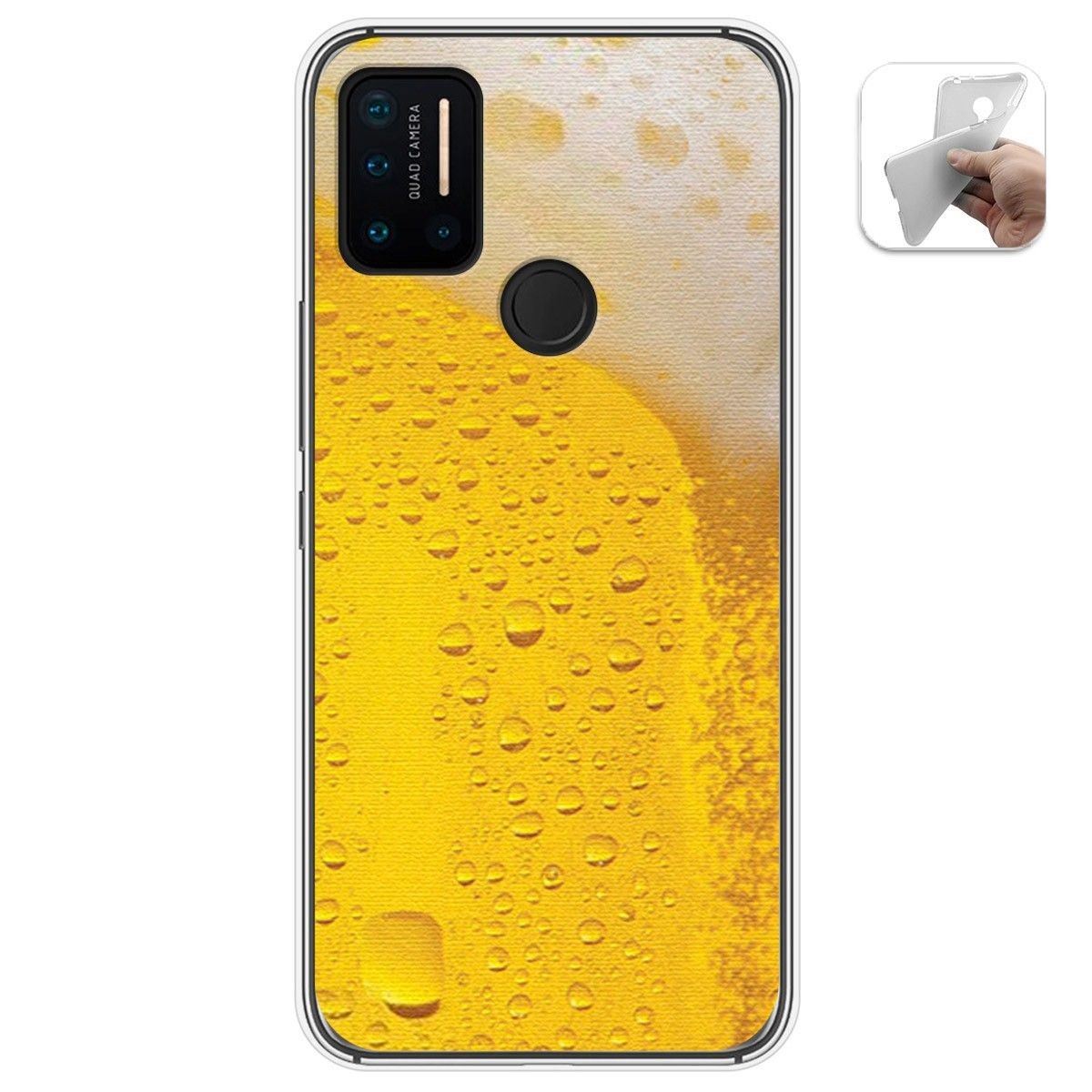 Funda Gel Tpu para Umidigi A7 Pro diseño Cerveza Dibujos