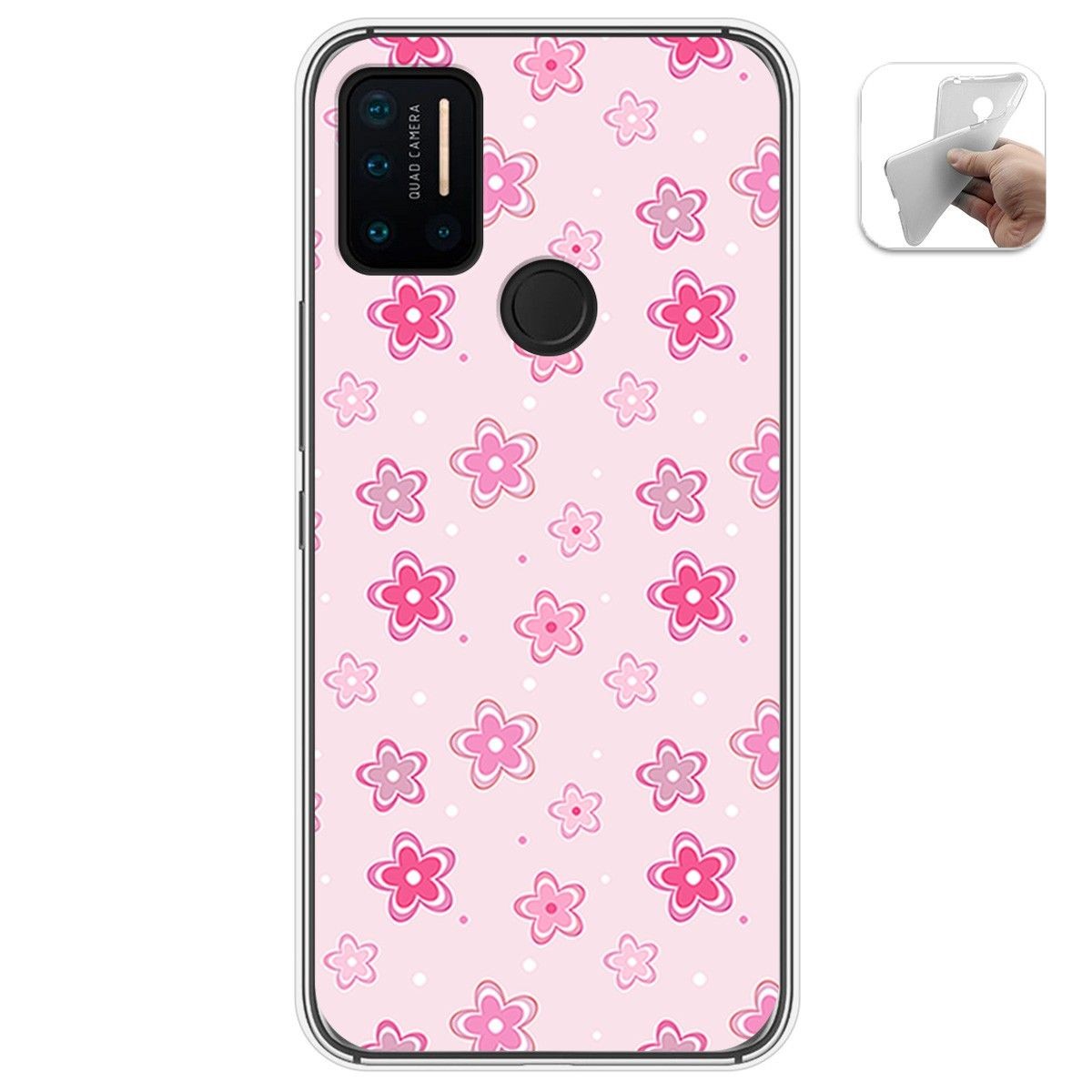 Funda Gel Tpu para Umidigi A7 Pro diseño Flores Dibujos