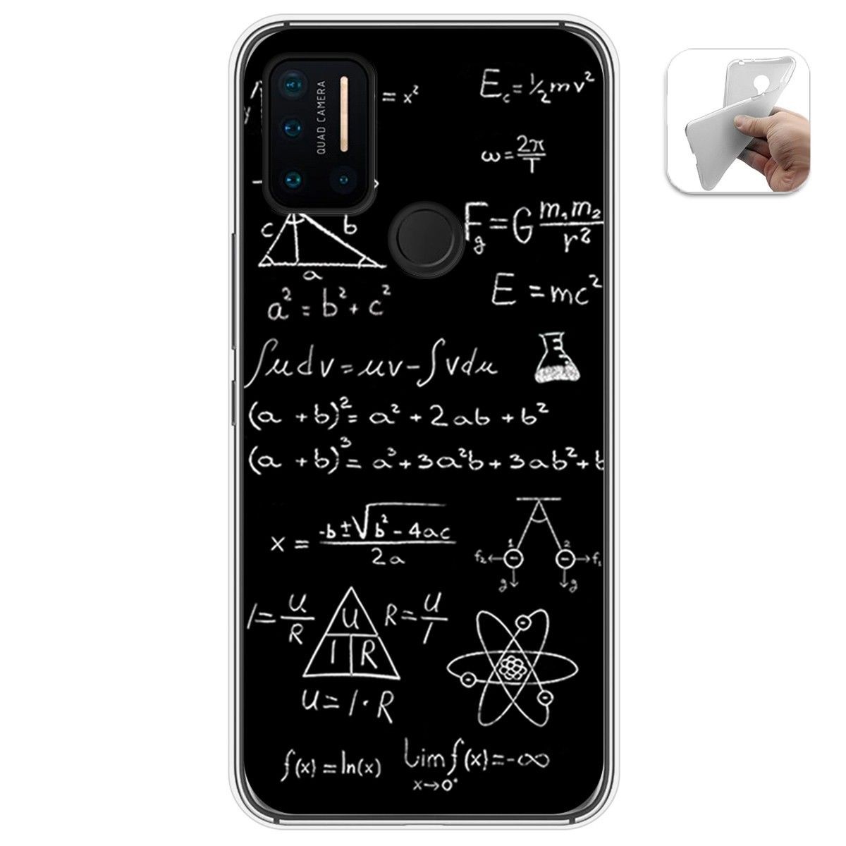 Funda Gel Tpu para Umidigi A7 Pro diseño Formulas Dibujos