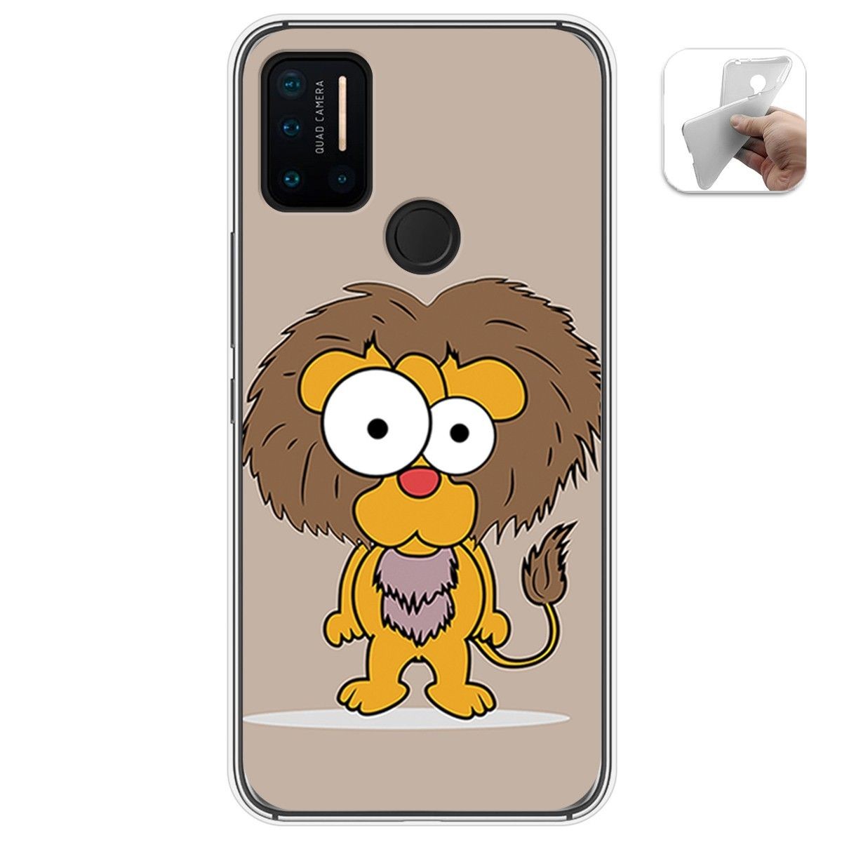 Funda Gel Tpu para Umidigi A7 Pro diseño Leon Dibujos