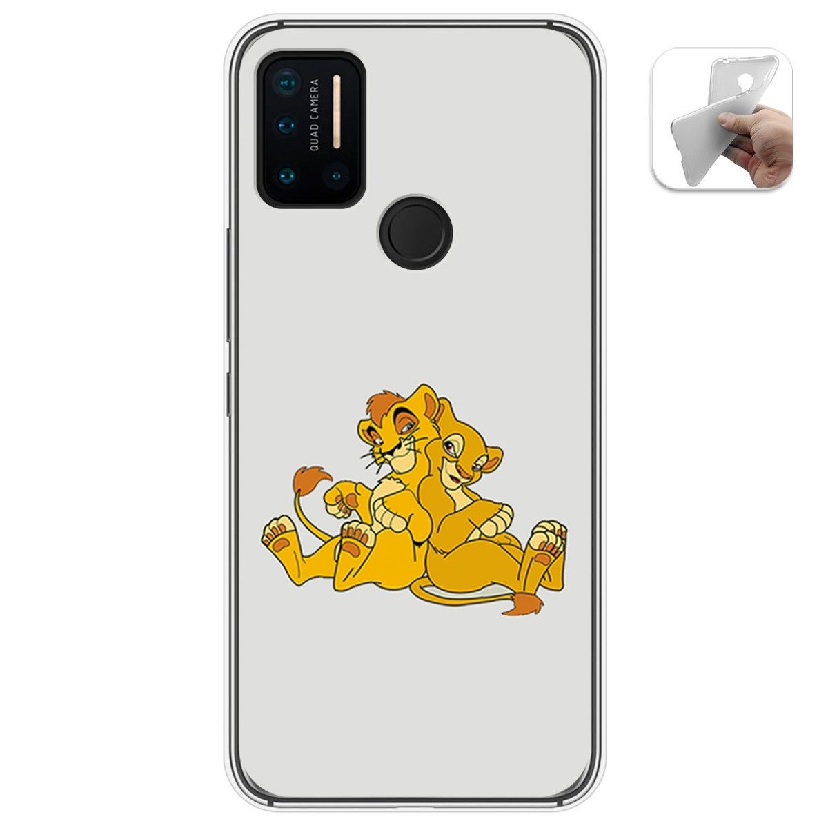 Funda Gel Tpu para Umidigi A7 Pro diseño Leones Dibujos