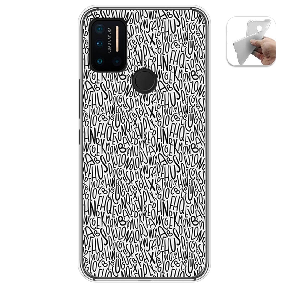 Funda Gel Tpu para Umidigi A7 Pro diseño Letras Dibujos