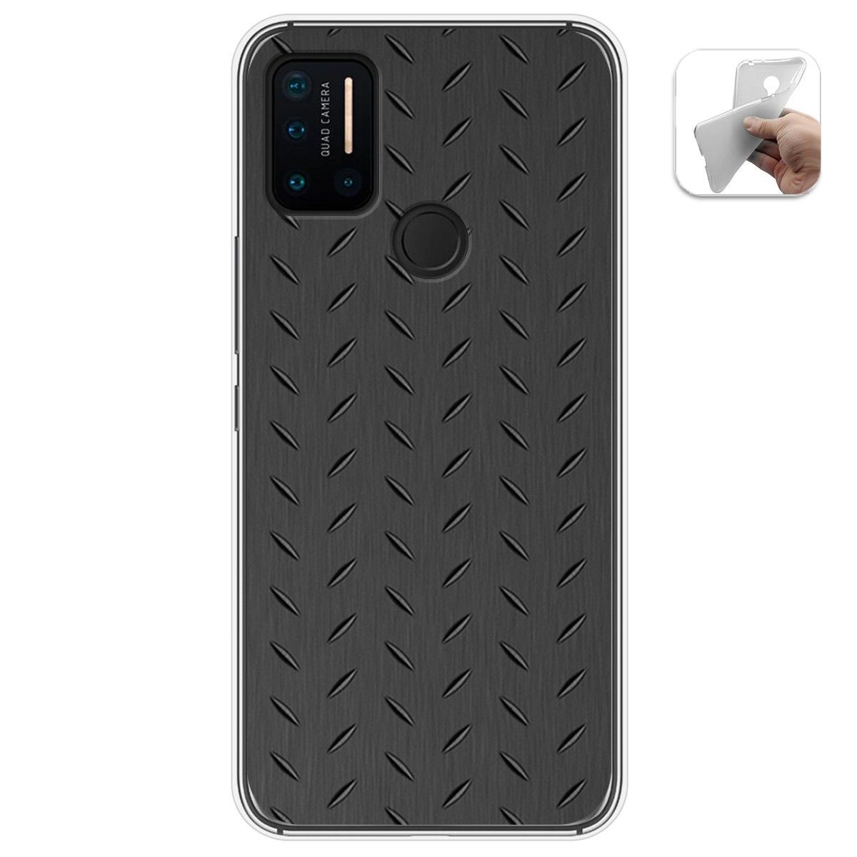 Funda Gel Tpu para Umidigi A7 Pro diseño Metal Dibujos