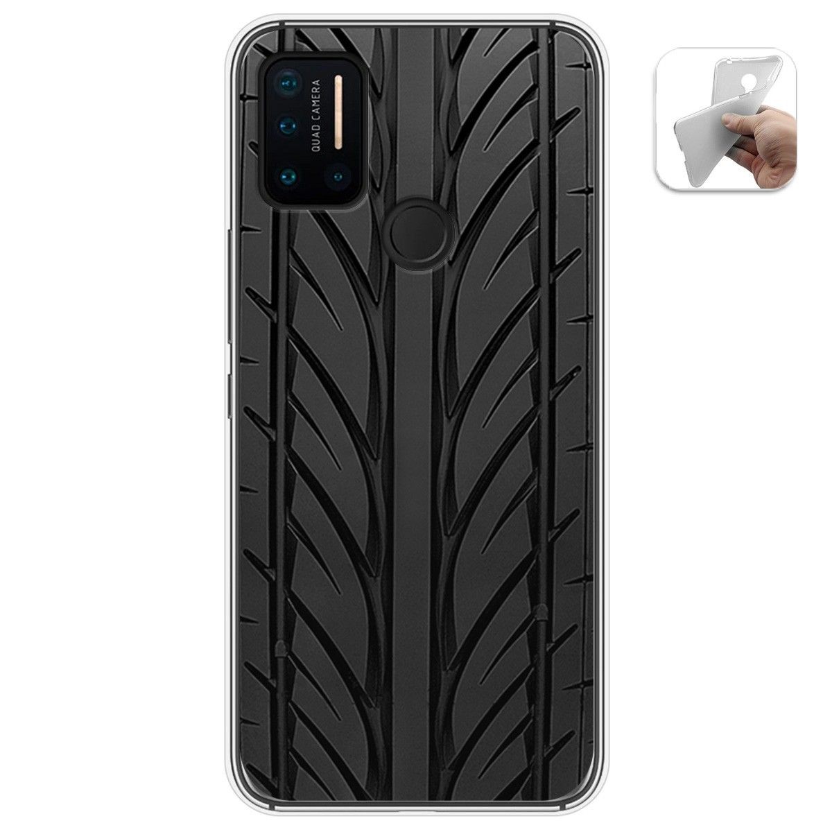 Funda Gel Tpu para Umidigi A7 Pro diseño Neumatico Dibujos