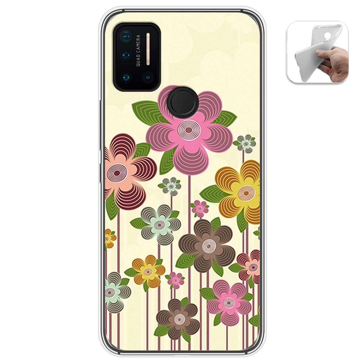 Funda Gel Tpu para Umidigi A7 Pro diseño Primavera En Flor Dibujos