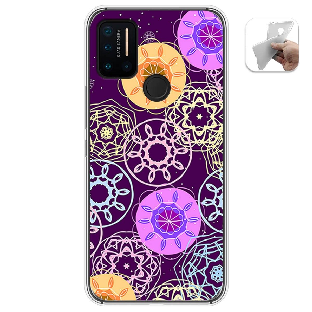 Funda Gel Tpu para Umidigi A7 Pro diseño Radial Dibujos