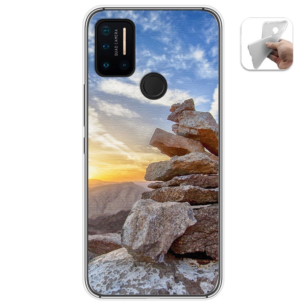 Funda Gel Tpu para Umidigi A7 Pro diseño Sunset Dibujos