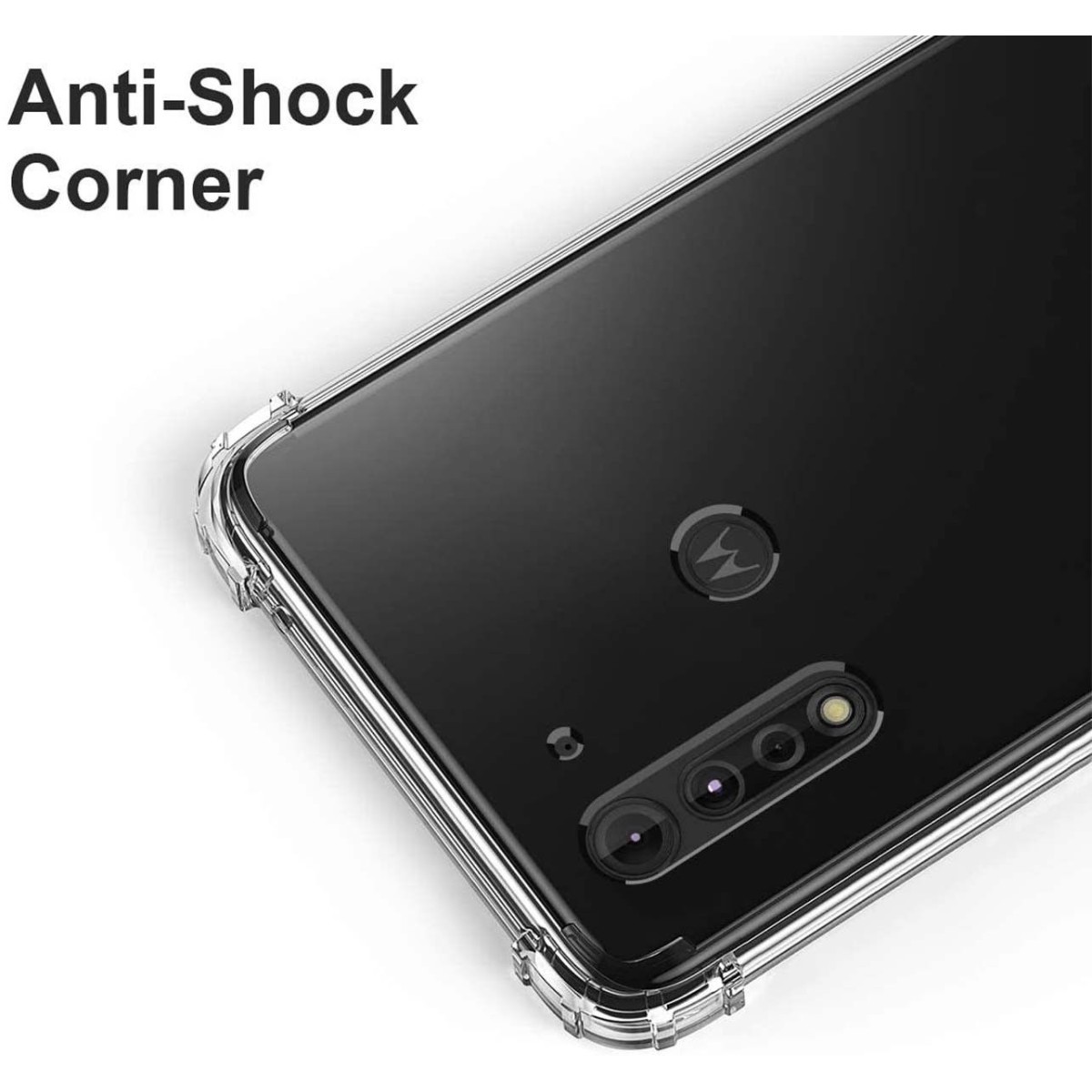 Funda Gel Tpu Anti-Shock Transparente para Motorola Moto G8 Power Lite