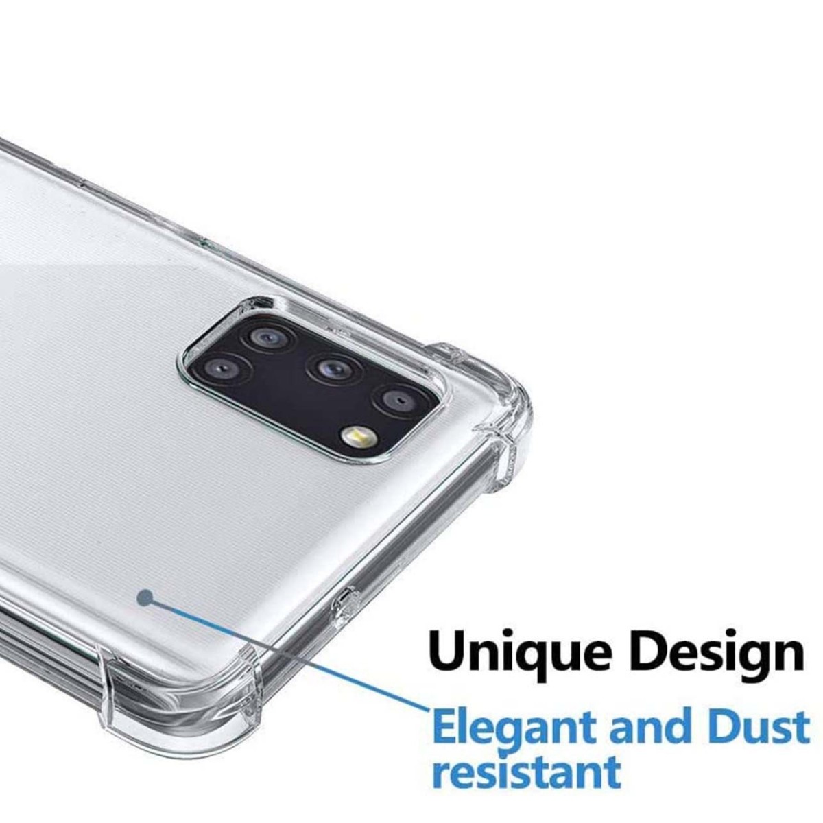 Funda Gel Tpu Anti-Shock Transparente para Samsung Galaxy A31