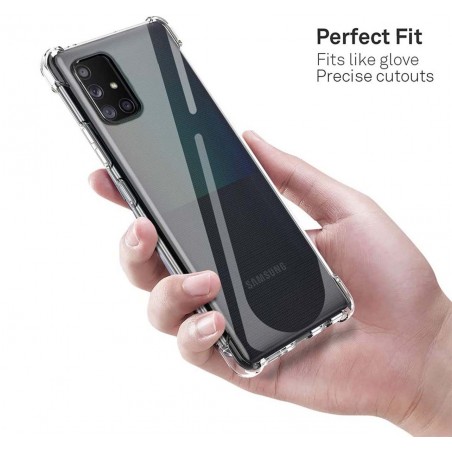 Funda Gel Tpu Anti-Shock Transparente para Samsung Galaxy A51 5G