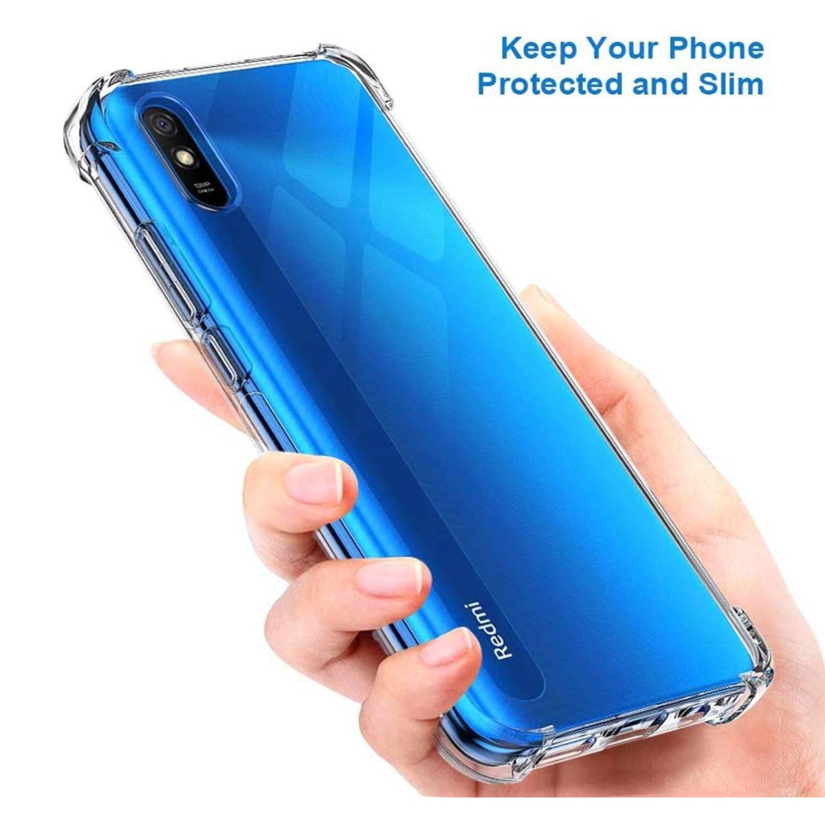 Funda Gel Tpu Anti-Shock Transparente para Xiaomi Redmi 9A / 9AT